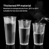 Dubble Tea Cups-Dia 90mm 12 14 16 20 24 30oz Hard PP Plastic Cup